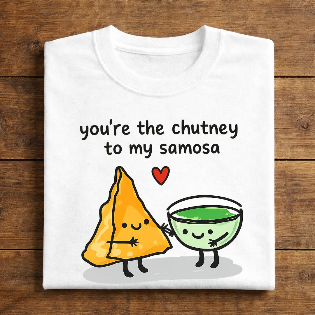 you're the chutney to my samosa