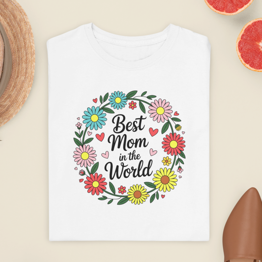 Best Mom T-Shirt Mother's Day Gift White