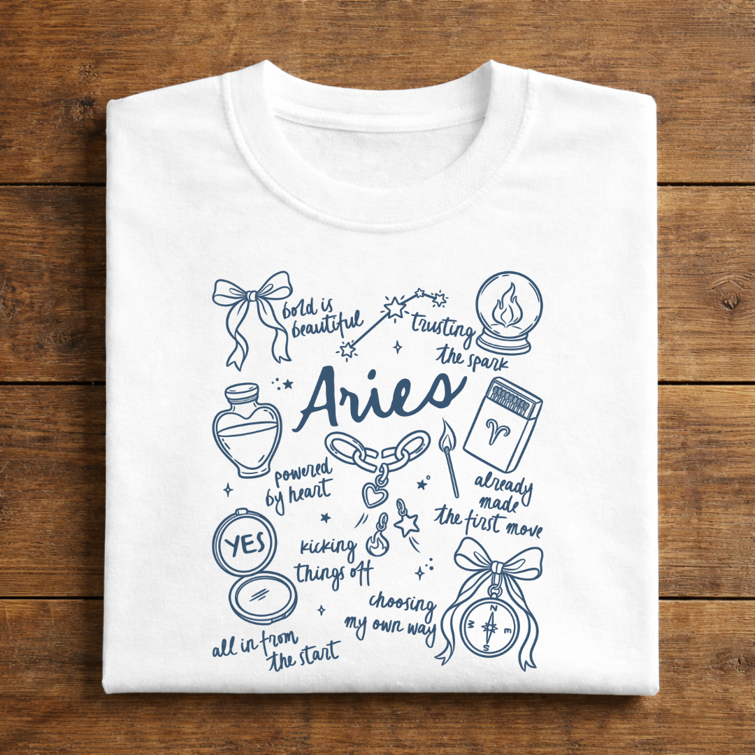 white aries folded