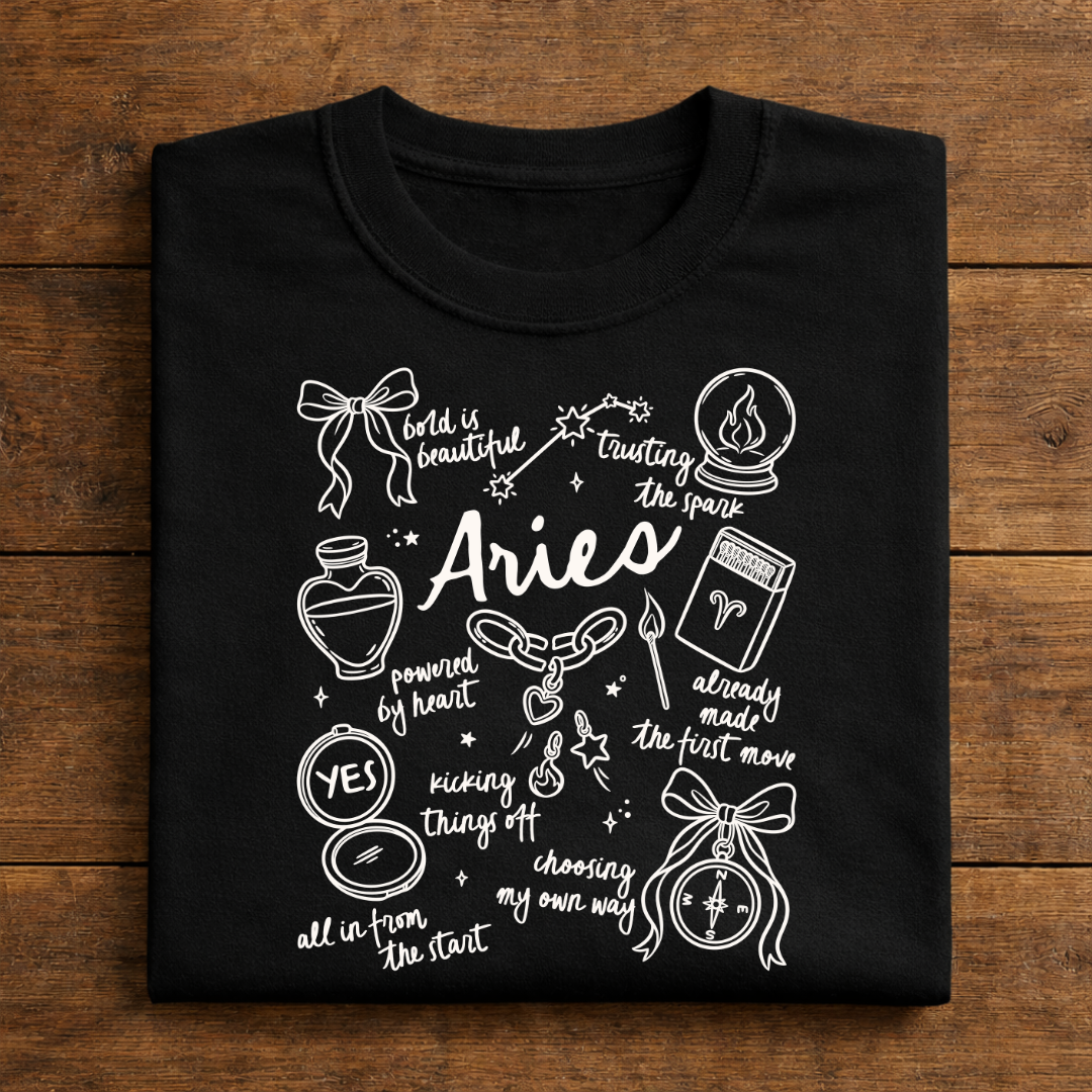 black aries folded