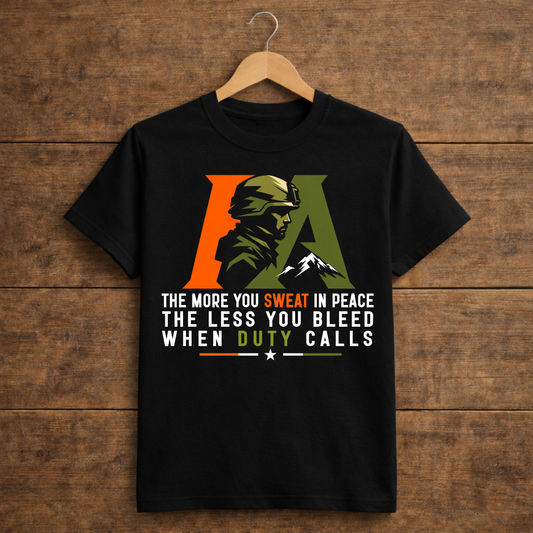 The More You Sweat In Peace The Less You Bleed When Duty Calls