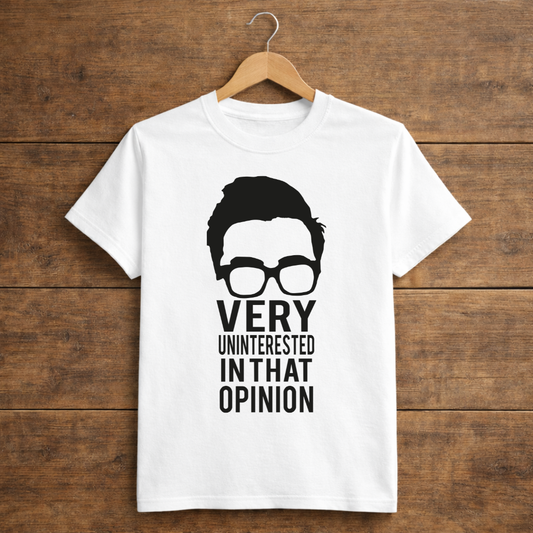 very uninterested in that opinion white hanging