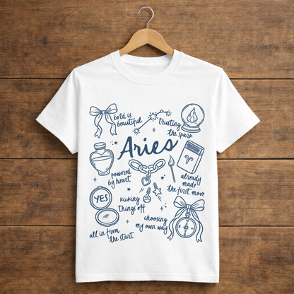 white aries hanging