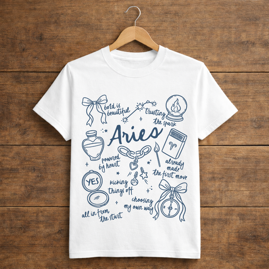 white aries hanging