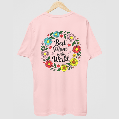 Best Mom T-Shirt Mother's Day Gift Pink Hanging