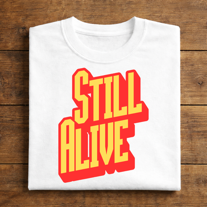 samay raina still alive t shirt white folded